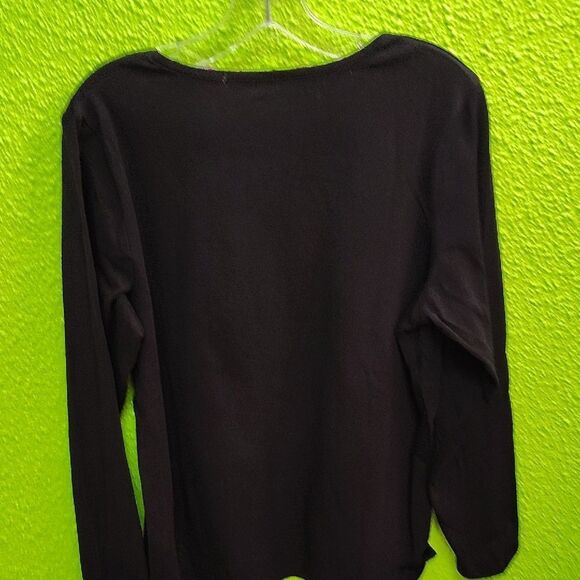 Denim&Co Black Graphic Blouse - Picture 3 of 3